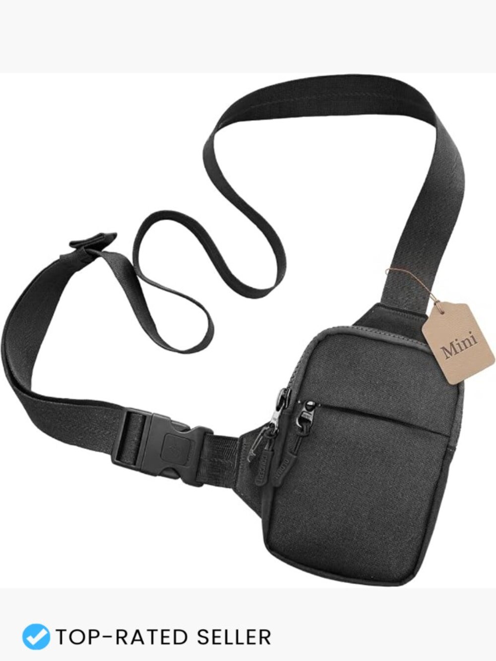 Anti Theft RFID Blocking Crossbody Sling Bag Waterproof Nylon Travel Chest Pack